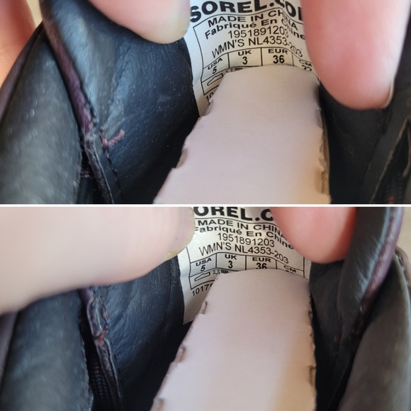 SOREL New Cinder Sea Sprite Waterproof Brex Heel Lace Bootie Size 5 - Picture 6 of 16